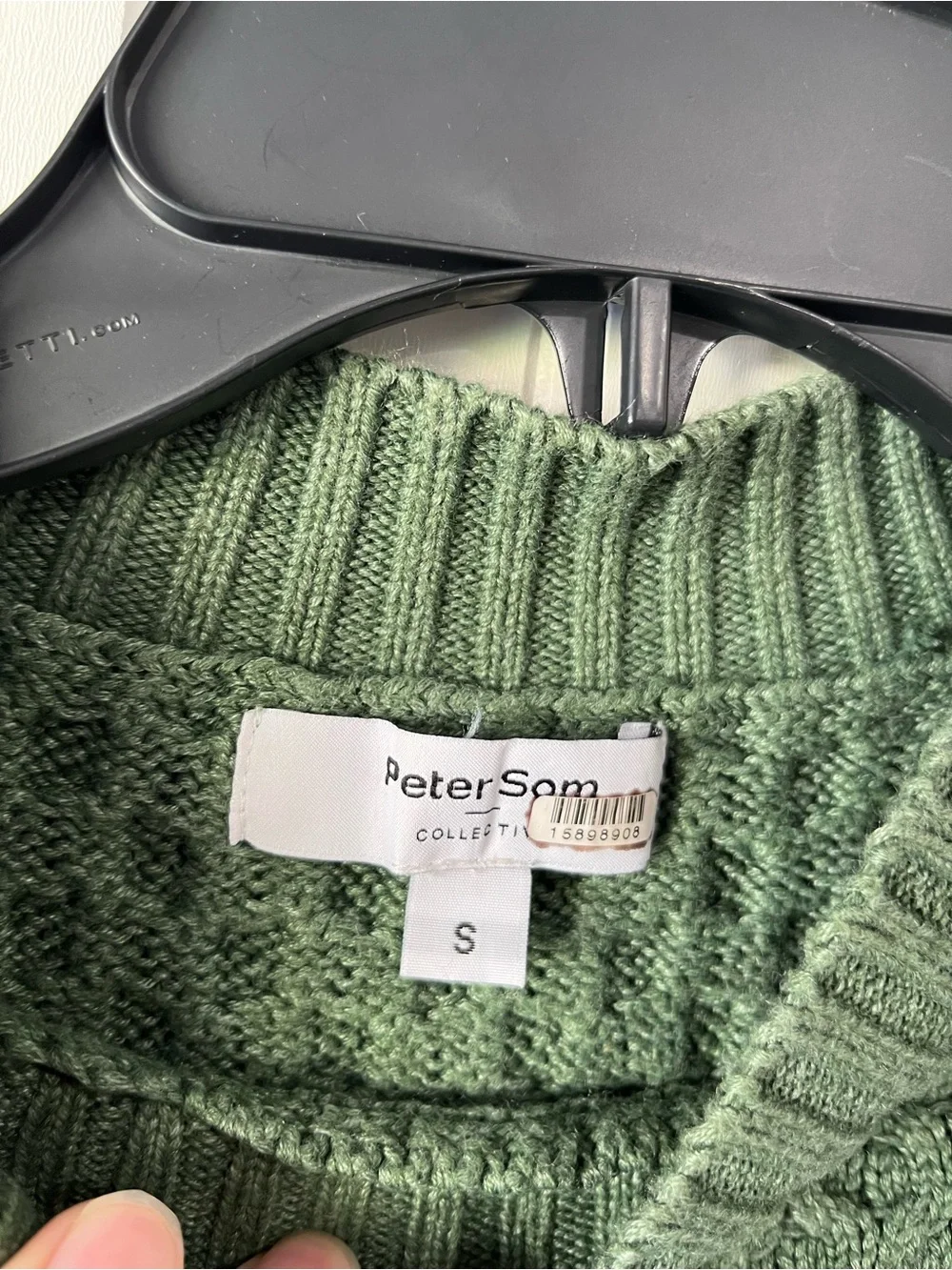 Green Cable Knit Sweater - Classic Women's Crewneck - Picture 8 of 10